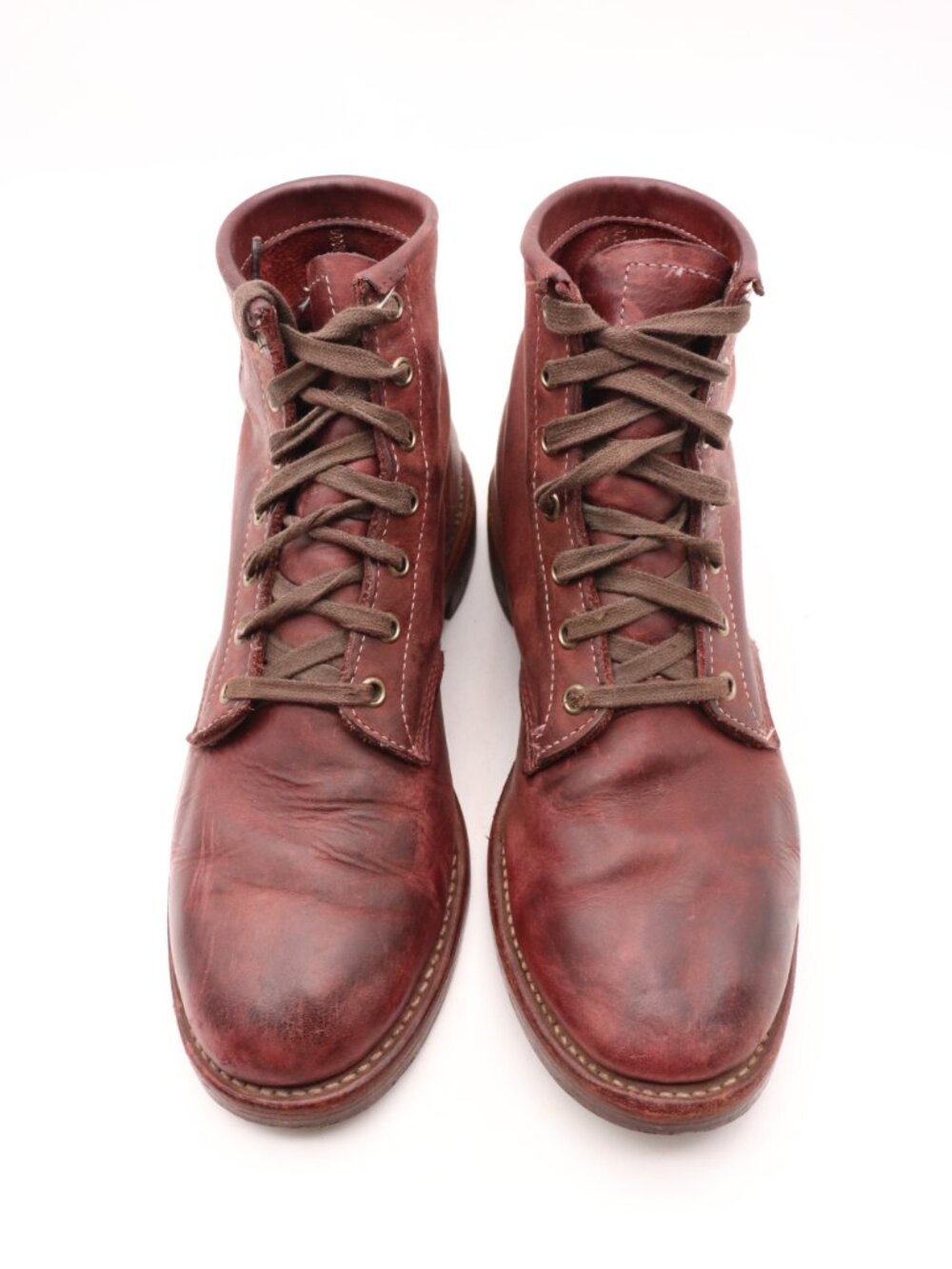 Chippewa 1901 Ankle Boots Men's Size 10.5 Burgundy Leather Lace Up USA - Picture 2 of 15